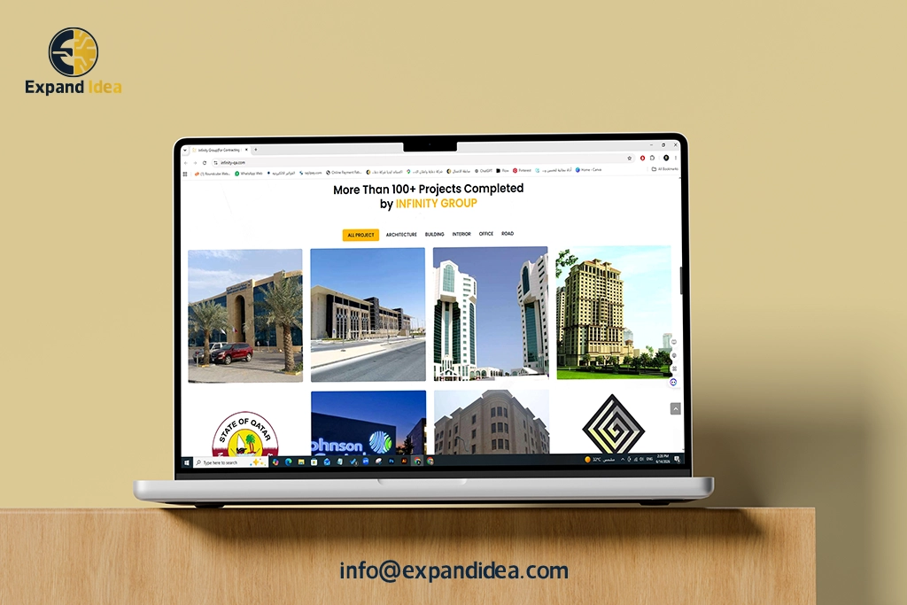 تصميم و تطوير موقع اليكتروني